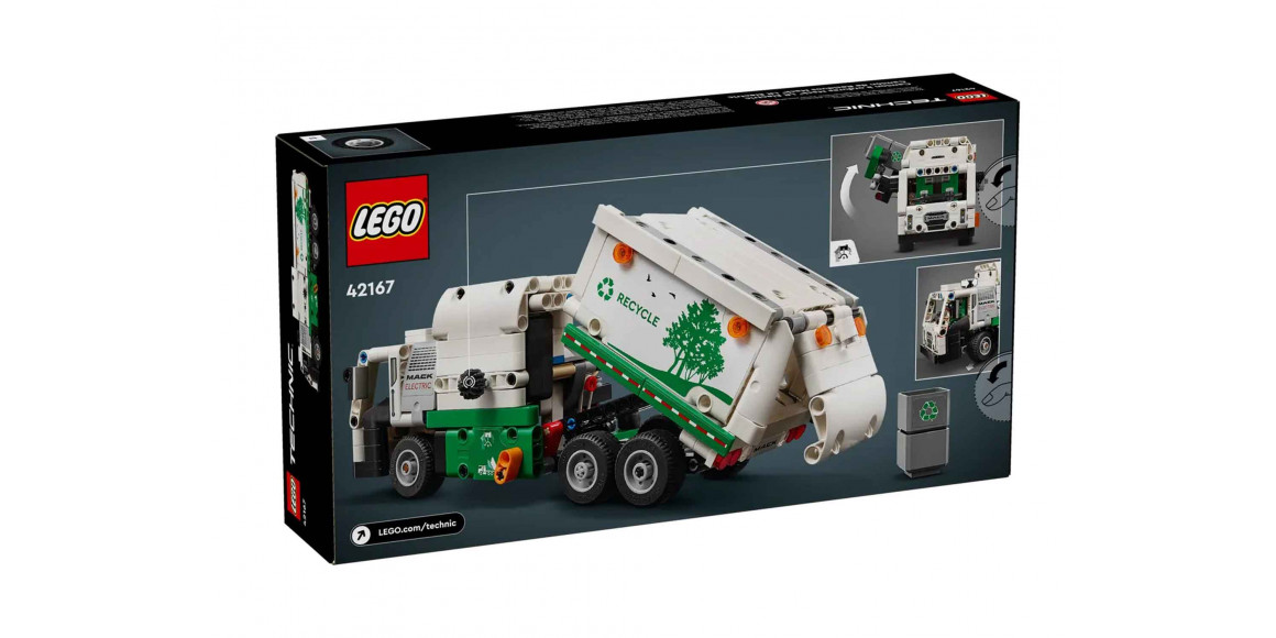 Կոնստրուկտոր LEGO 42167 TECHNIC Էլեկտրական Աղբատար Մեքենա MACK LR 