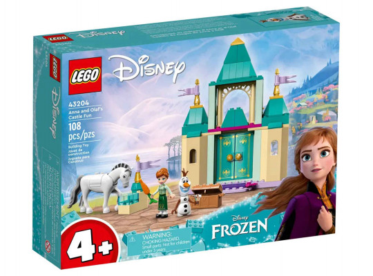 Blocks LEGO 43204 DISNEY PRINCESS Զվարճալի Աննան և Օլաֆը Ամրոցում 