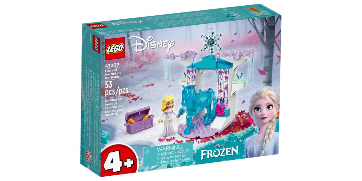 Конструктор LEGO 43209 DISNEY PRINCESS Էլզայի և Նոկկայի սառցե ախոռը 