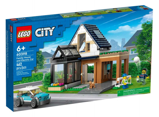 Конструктор LEGO 60398 City Ընտանեկան Տուն և Էլեկտրական Մեքենա 