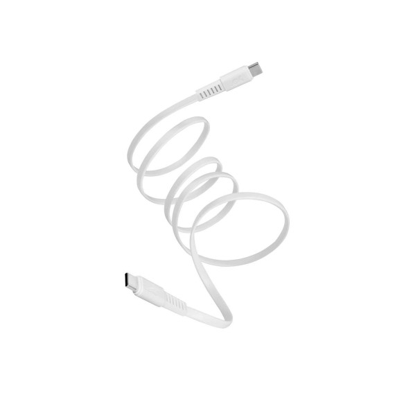 Մալուխ RIVACASE PS6005 WT12 Type-C to Type-C 1.2m (WH) 
