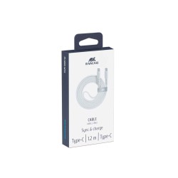 Cable RIVACASE PS6005 WT12 Type-C to Type-C 1.2m (WH) 