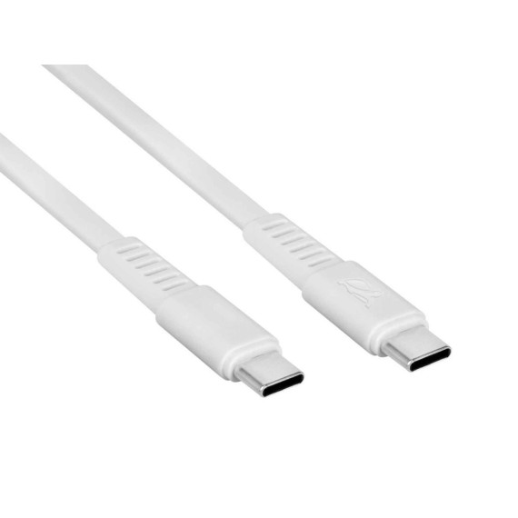 Մալուխ RIVACASE PS6005 WT12 Type-C to Type-C 1.2m (WH) 
