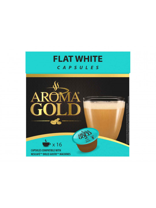 Кофе капсулы AROMA GOLD FLAT WHITE (16PSC)