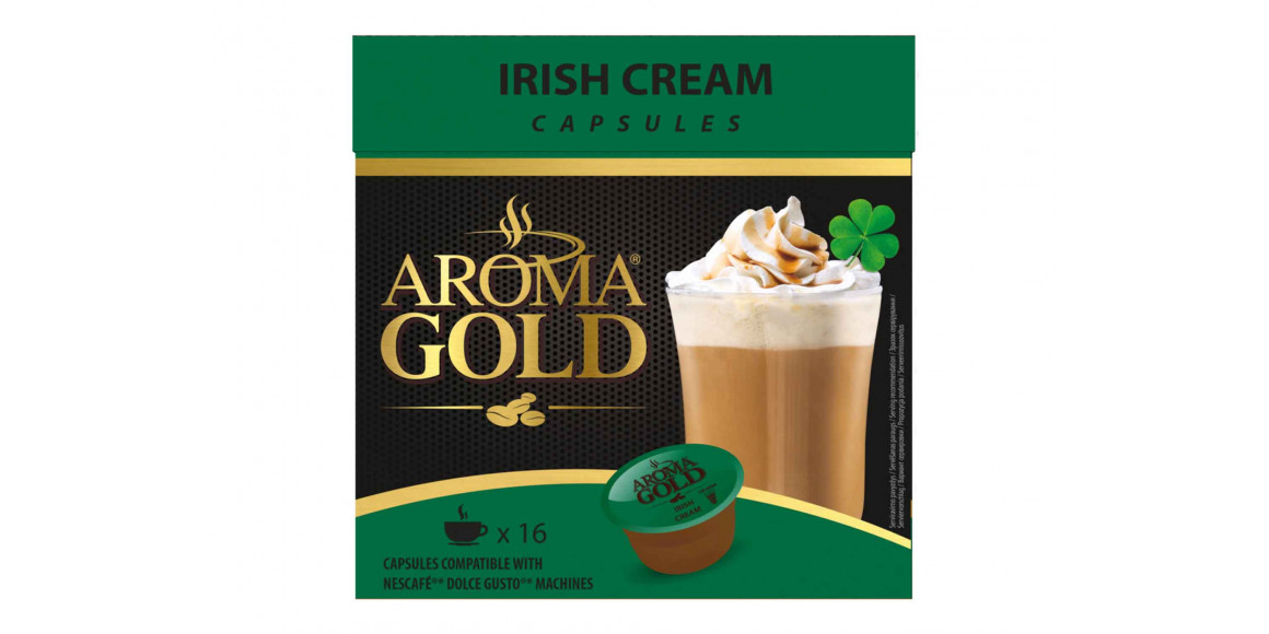 Coffee capsules AROMA GOLD IRISH CREAM (16PSC)