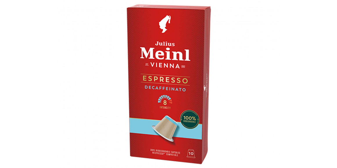 Coffee capsules JULIUS MEINL ESPRESSO DECAF (10PSC)