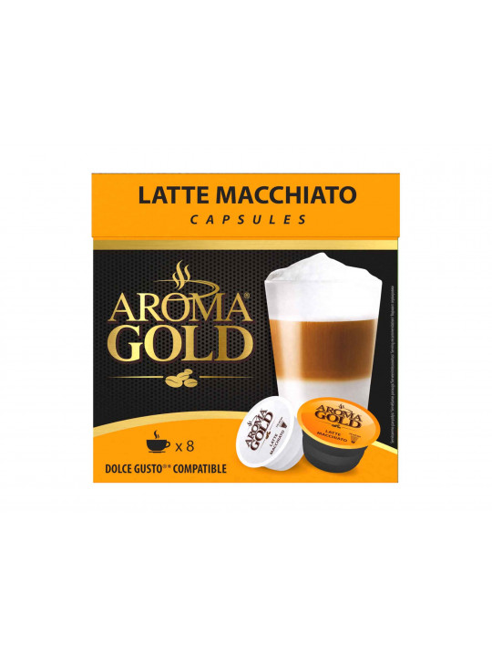 Кофе капсулы AROMA GOLD LATTE MACIATO (16PSC)