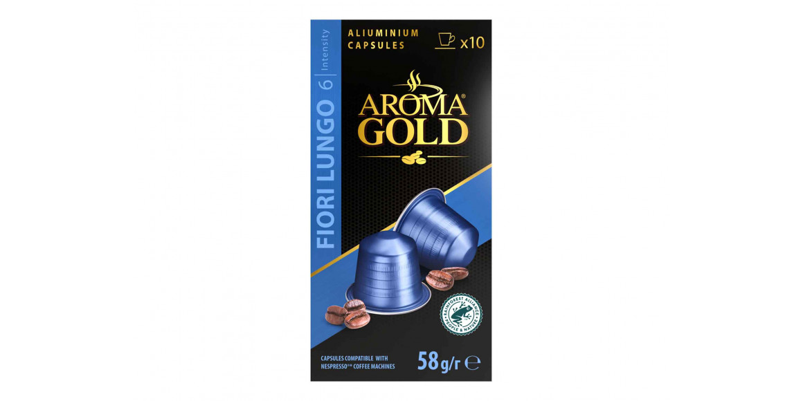 Coffee capsules AROMA GOLD FIORY LUNGO (10PSC)