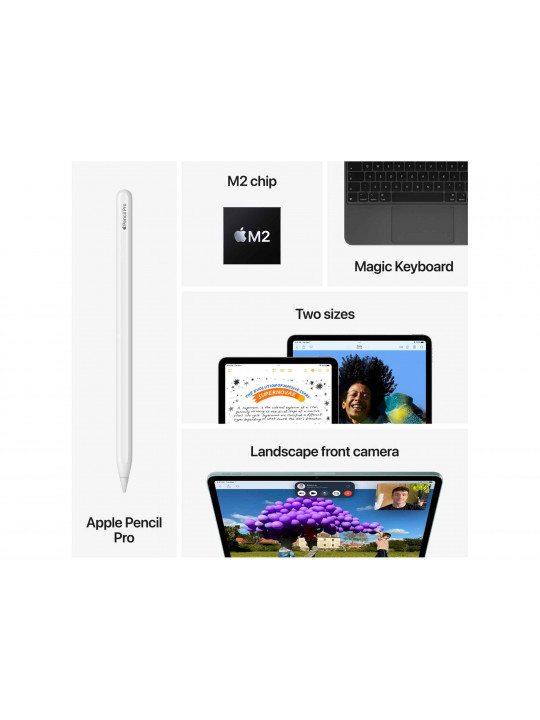 Планшет APPLE iPad Air 13 (Apple M2) Wi-Fi 256GB (Purple) (MV2H3NF/A)