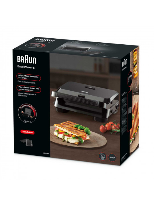 Sandwich/waffle maker BRAUN SM5001 