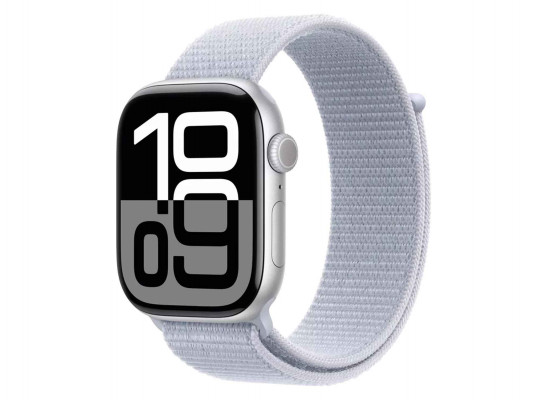 Смарт-часы APPLE WATCH SERIES 10 46MM SILVER ALUMINIUM BLUE CLOUD SPORT LOOP (A2999) (MWWN3QI/A)