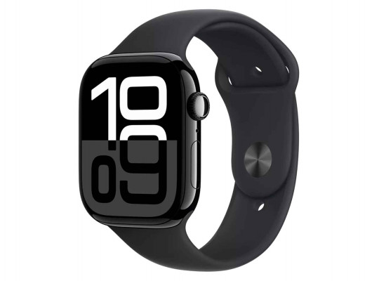 Смарт-часы APPLE WATCH SERIES 10 46MM JET BLACK ALUMINIUM BLACK SPORT BAND (A2999) (MWWQ3QI/A)