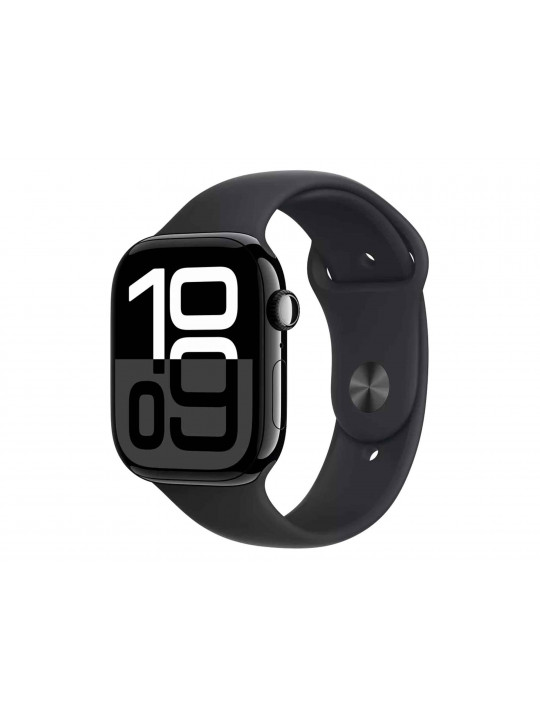 Смарт-часы APPLE WATCH SERIES 10 46MM JET BLACK ALUMINIUM BLACK SPORT BAND (A2999) (MWWQ3QI/A)