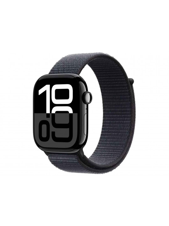 Smart watch APPLE WATCH SERIES 10 46MM JET BLACK ALUMINIUM INK SPORT LOOP (A2999) (MWWR3QI/A)