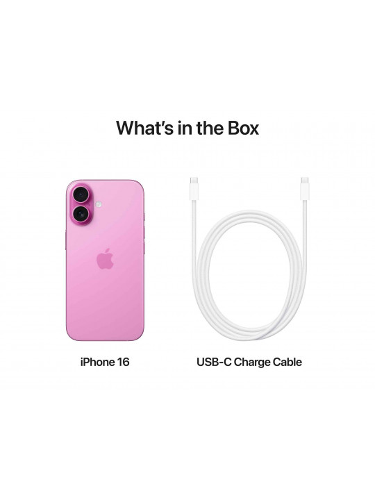 Սմարթ հեռախոս APPLE iPhone 16 128GB (Pink) (A3287) (MYEA3HX/A)