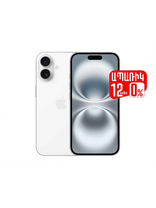 Smart phone APPLE iPhone 16 256GB (White) (A3287) (MYEF3HX/A)