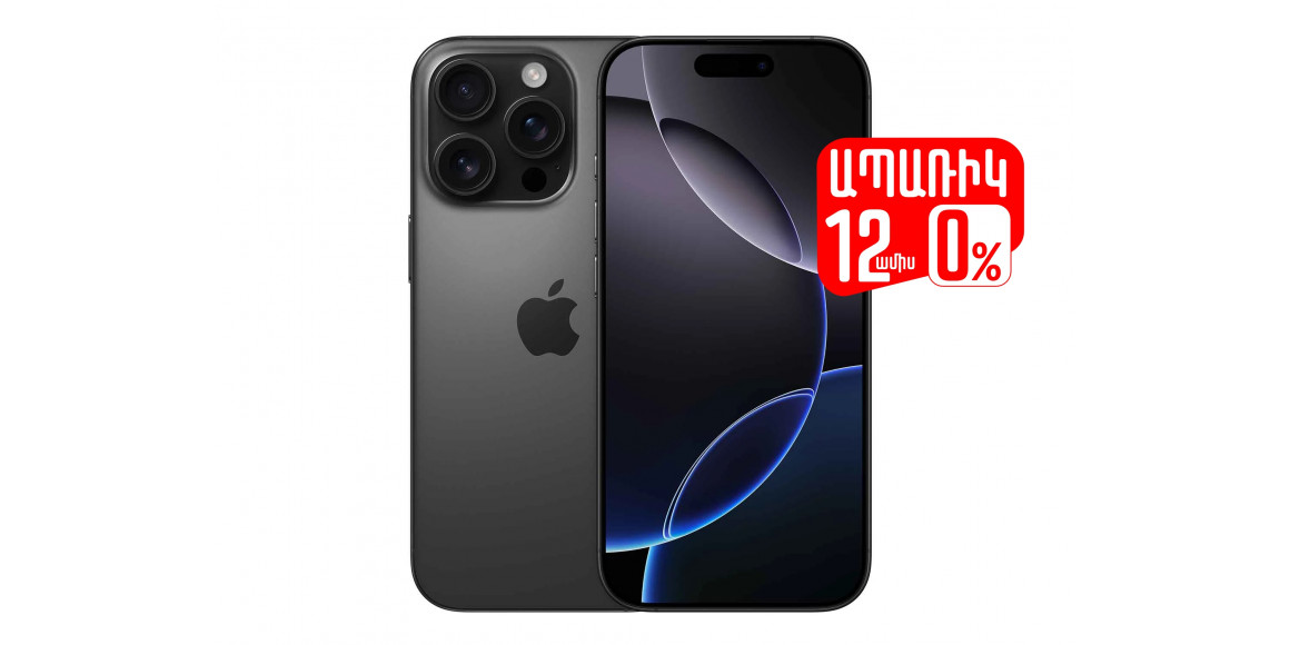 Smart phone APPLE iPhone 16 Pro 128GB (Black Titanium) (A3293) (MYND3HX/A)
