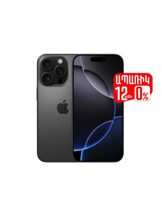 Smart phone APPLE iPhone 16 Pro 128GB (Black Titanium) (A3293) (MYND3HX/A)
