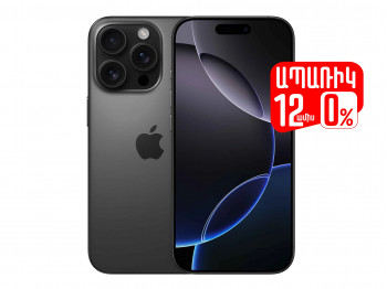 Սմարթ հեռախոս APPLE iPhone 16 Pro 256GB (Black Titanium) (A3293) (MYNH3HX/A)