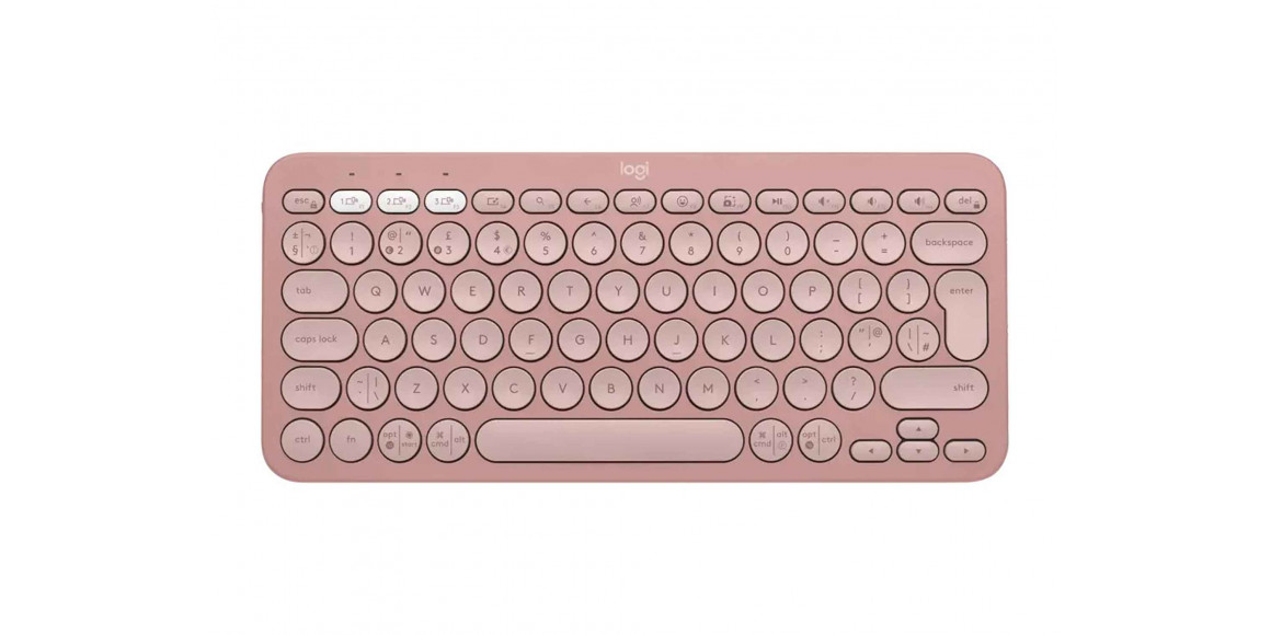 Keyboard LOGITECH K380s Pebble Keys 2 (Rose) (L920-011853)