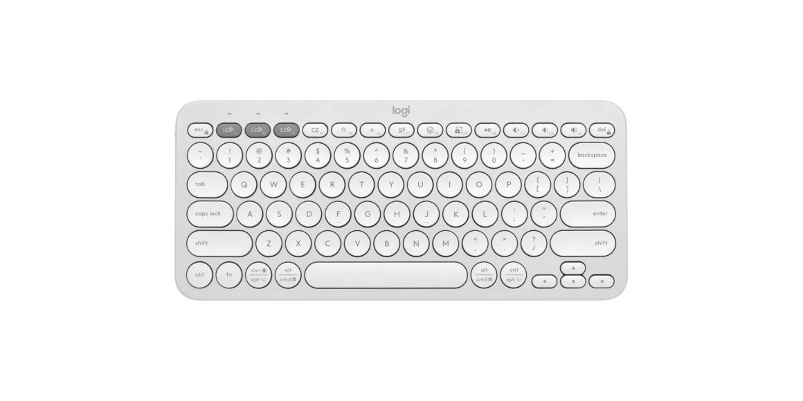 Ստեղնաշար LOGITECH K380s Pebble Keys 2 (White) (L920-011852)