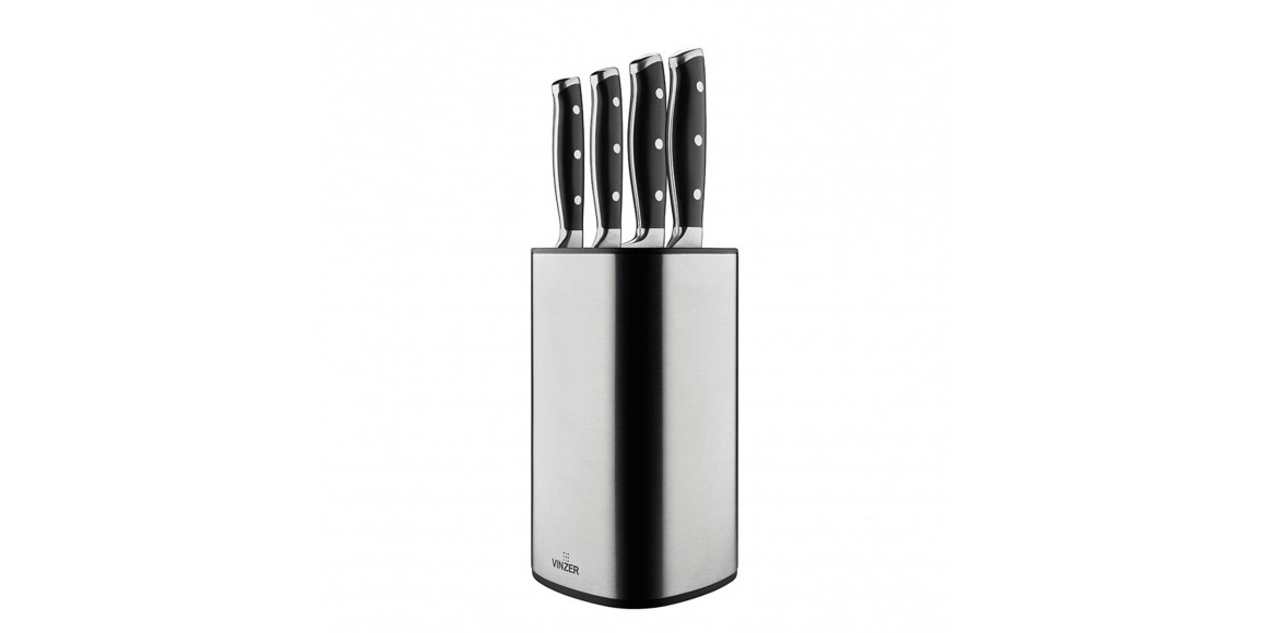 Knives and accessories VINZER 50114 CLASSIC SET 5PC W/STEEL STAND 