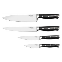 Ножи и аксессуары VINZER 50114 CLASSIC SET 5PC W/STEEL STAND 