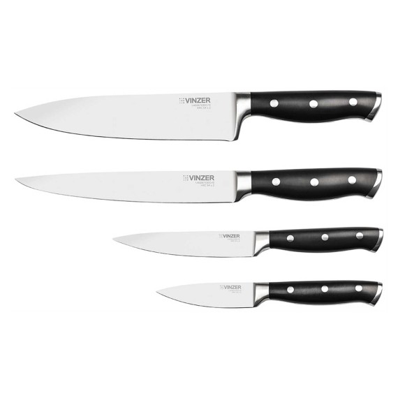 Ножи и аксессуары VINZER 50114 CLASSIC SET 5PC W/STEEL STAND 