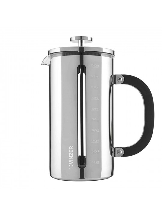 Чайники/заварники VINZER 50369 S. STEEL TEA POT 1L 