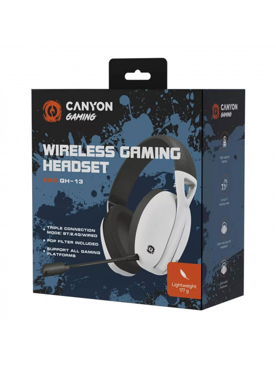 Headphone CANYON Ego GH-13 (White) (CND-SGHS13W)
