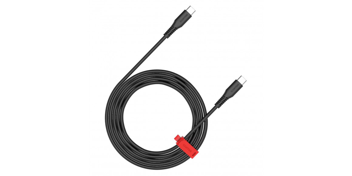 Մալուխ CANYON Type-C to Type-C 60W 2m (Black) (CNS-CC60SC20B)