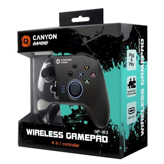 Джойстики CANYON 4-in-1 Wireless Gamepad Brighter GP-W3 (CND-GPW3)