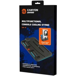 Cooling pad CANYON CS-PS5 PS and joysticks charger stand (Black) (CND-CSPS5B)