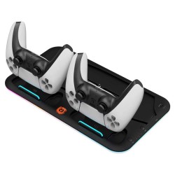 Cooling pad CANYON CS-PS5 PS and joysticks charger stand (Black) (CND-CSPS5B)