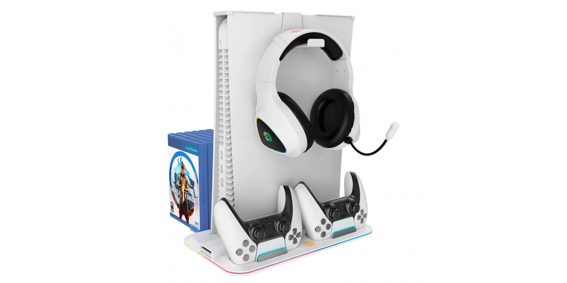 Охлаждающие подставки CANYON CS-PS5 PS and joysticks charger stand (White) (CND-CSPS5W)