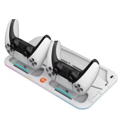 Cooling pad CANYON CS-PS5 PS and joysticks charger stand (White) (CND-CSPS5W)