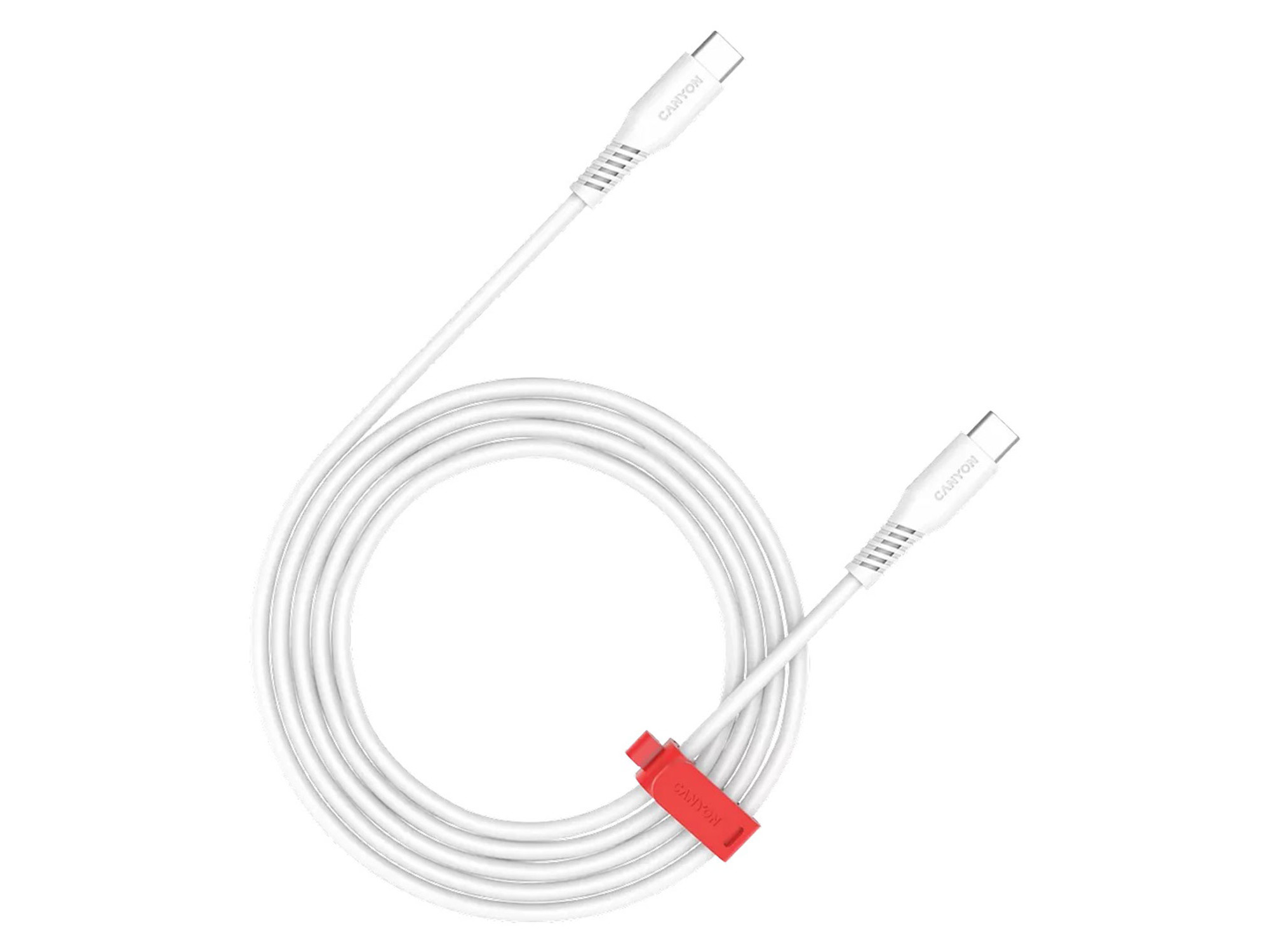 Մալուխ CANYON Type-C to Type-C 60W 2m (White) (CNS-CC60SC20W)