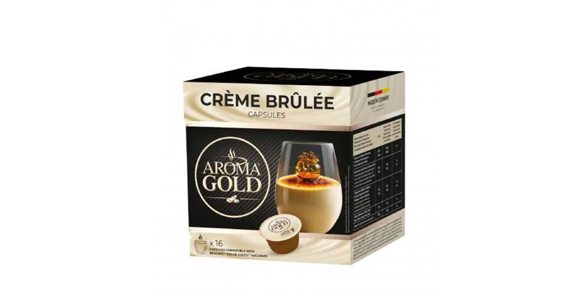 Coffee capsules AROMA GOLD CREAM BRULEE (16PSC)