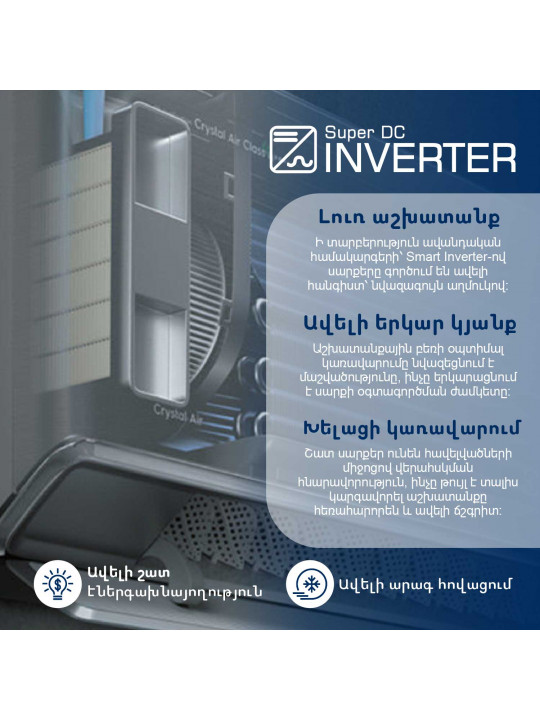 Օդորակիչ ELECTROLUX Enterprise Super DC EACS/I-18HEN-WHITE/N8 