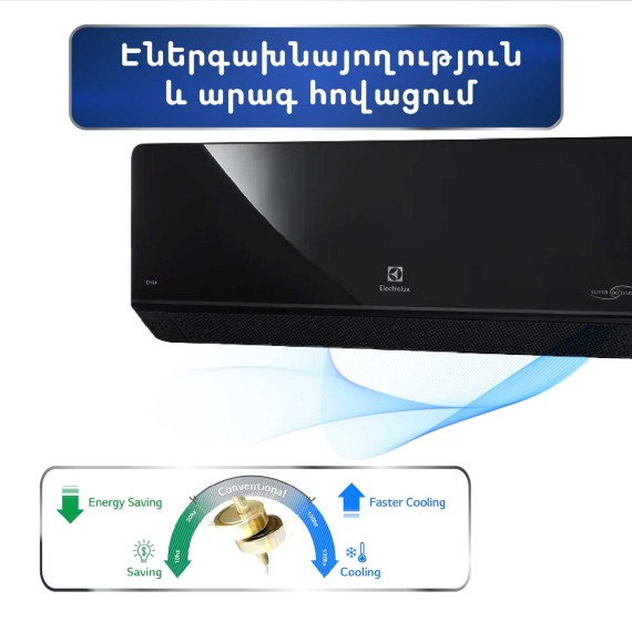 Кондиционер ELECTROLUX Onix Super DC EACS/I-18HIX-BLACK/N8 