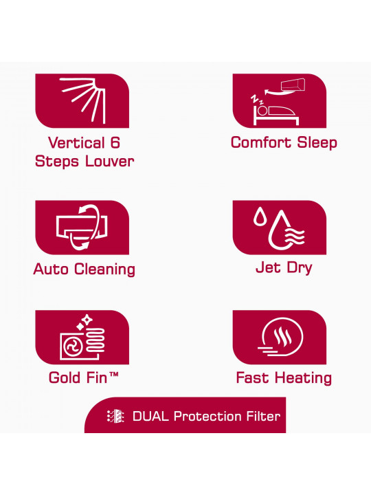 Air conditioner LG DUALCOOL I12CFH (T) 