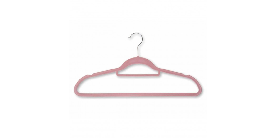 Hanger KESPER 16642 ANTI-SLIP FLOCKING SET 6PC PINK 