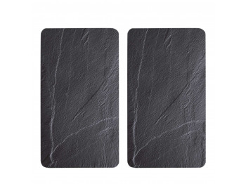 Chopping board KESPER 37523 SET 2PC GLASS SLATE 