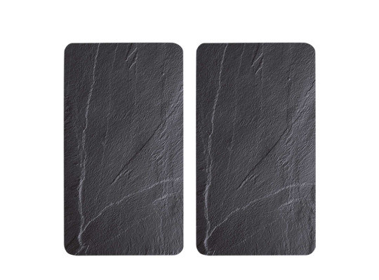 Chopping board KESPER 37523 SET 2PC GLASS SLATE 