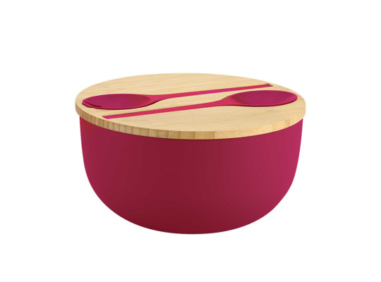 Bowl KESPER 58473 SALAD W/CUTLERY BERRY 24CM 