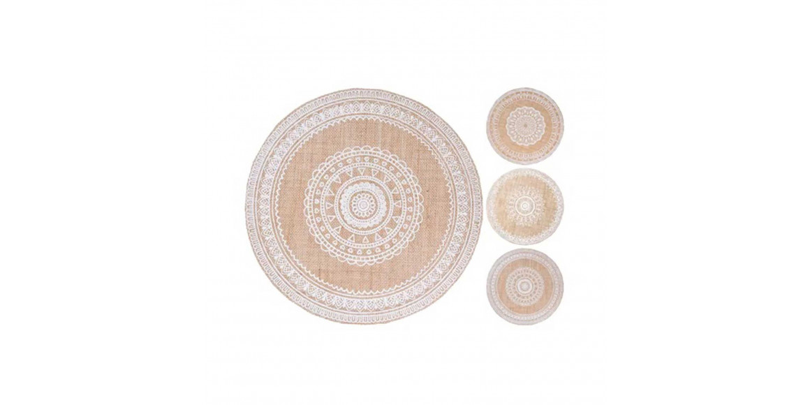 Сервировочная салфетка KOOPMAN HZ1908500 PLACEMATE JUT 38CM 4ASS DESIGN (972528)