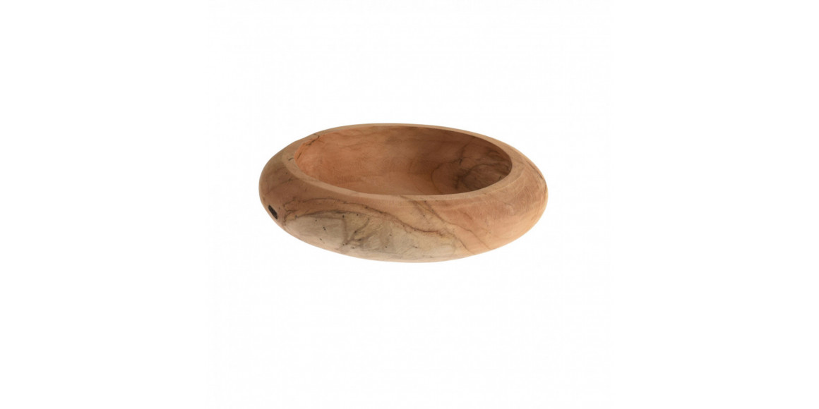 Ваза для фруктов KOOPMAN J11302520 WOOD DIA 25X5CM (158015)