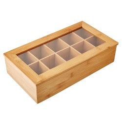 Box and baskets KESPER 58901 FOR TEA 38X20X9CM 