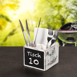 Box and baskets KESPER 66277 FOR CUTLERY VINTAGE WHITE 