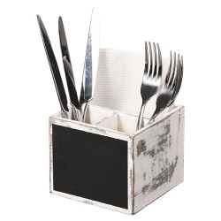 Box and baskets KESPER 66277 FOR CUTLERY VINTAGE WHITE 